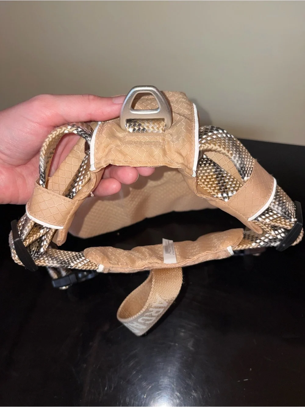 Arcadia Tan Reptile Walking Harness with Braided Straps